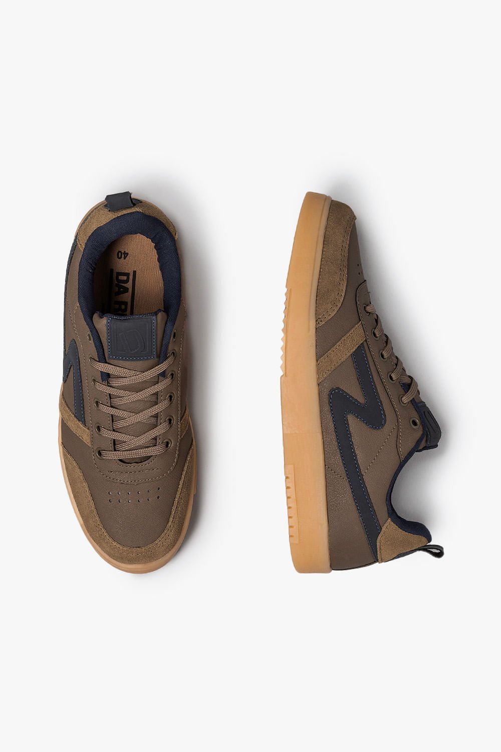 Tênis Da Rua Casual Mônaco Masculino Cinza 3