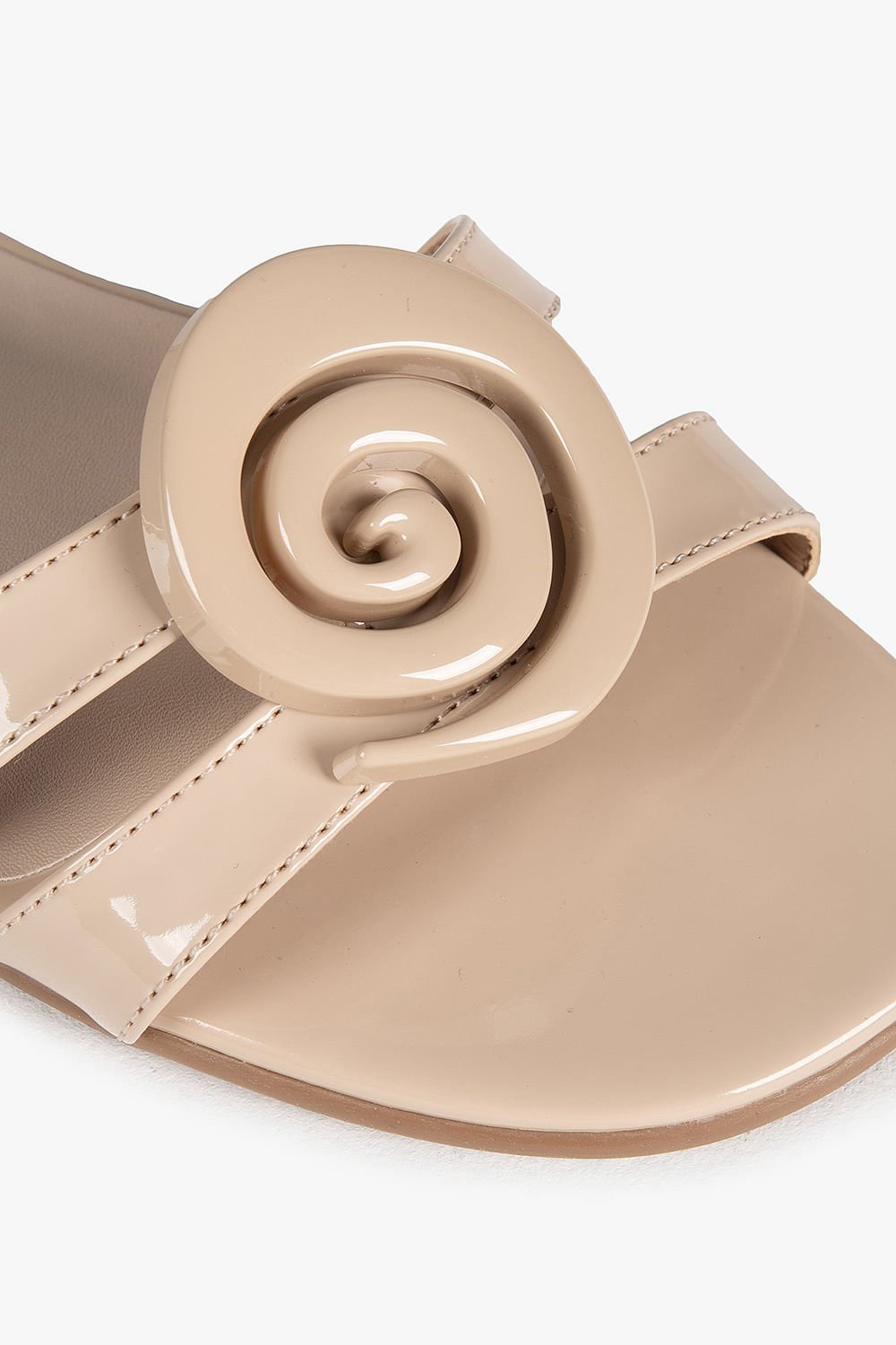 Sandália Feminina Rasteira Mundial Fabi Bege 3