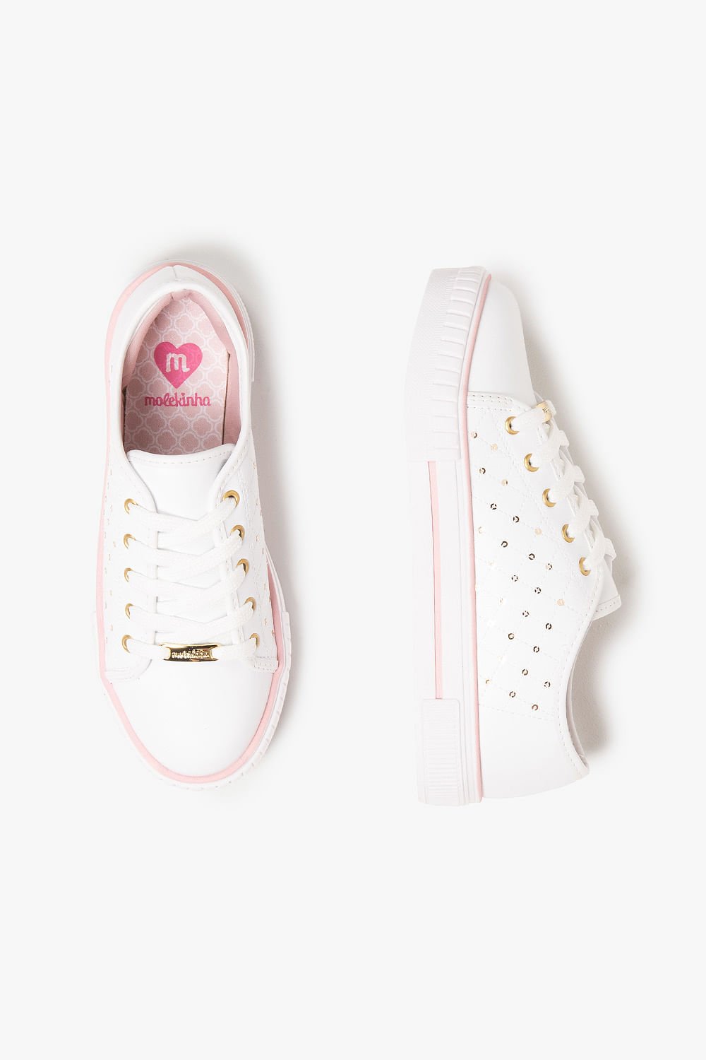 Tênis Casual Infantil Molekinha Saneri Branco 3