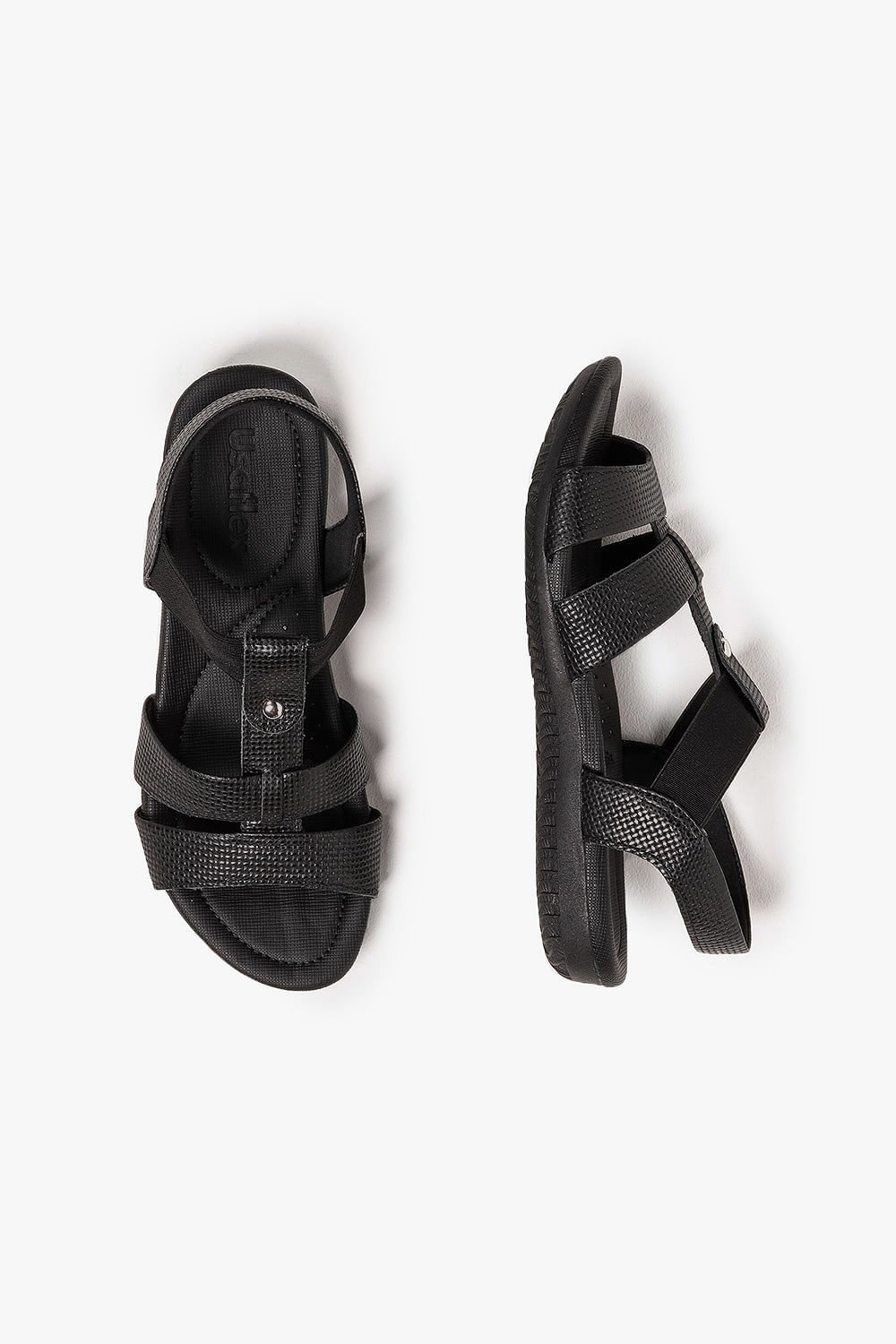 Sandália Feminina Papete Usaflex Franciele Preto 3