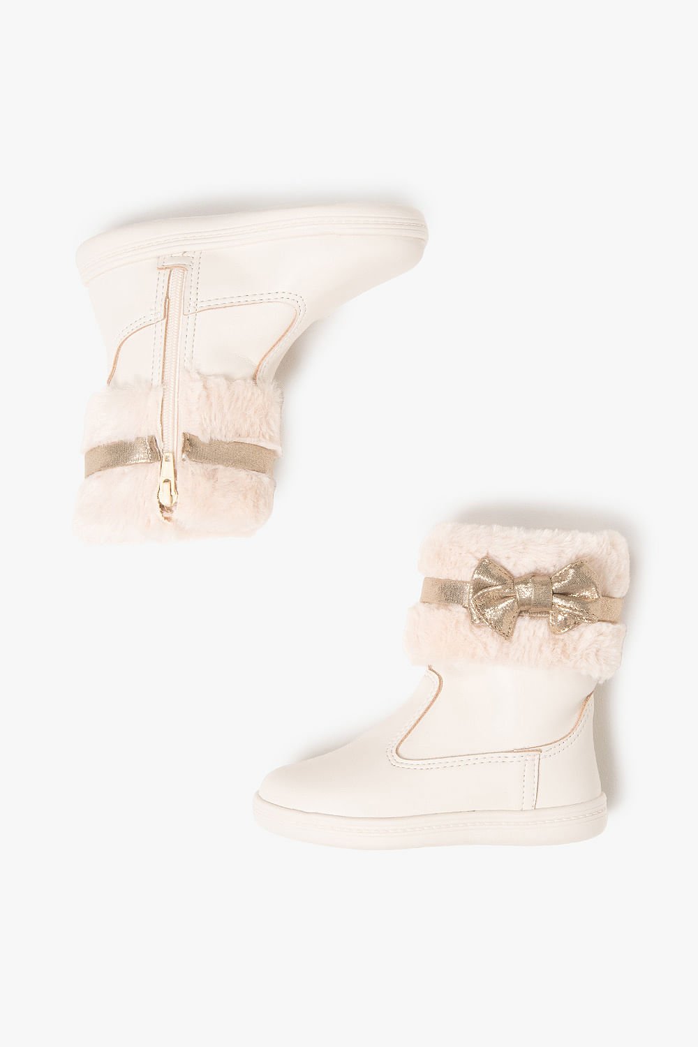 Bota Infantil Cano Curto Molekinha Rayla Branco 3
