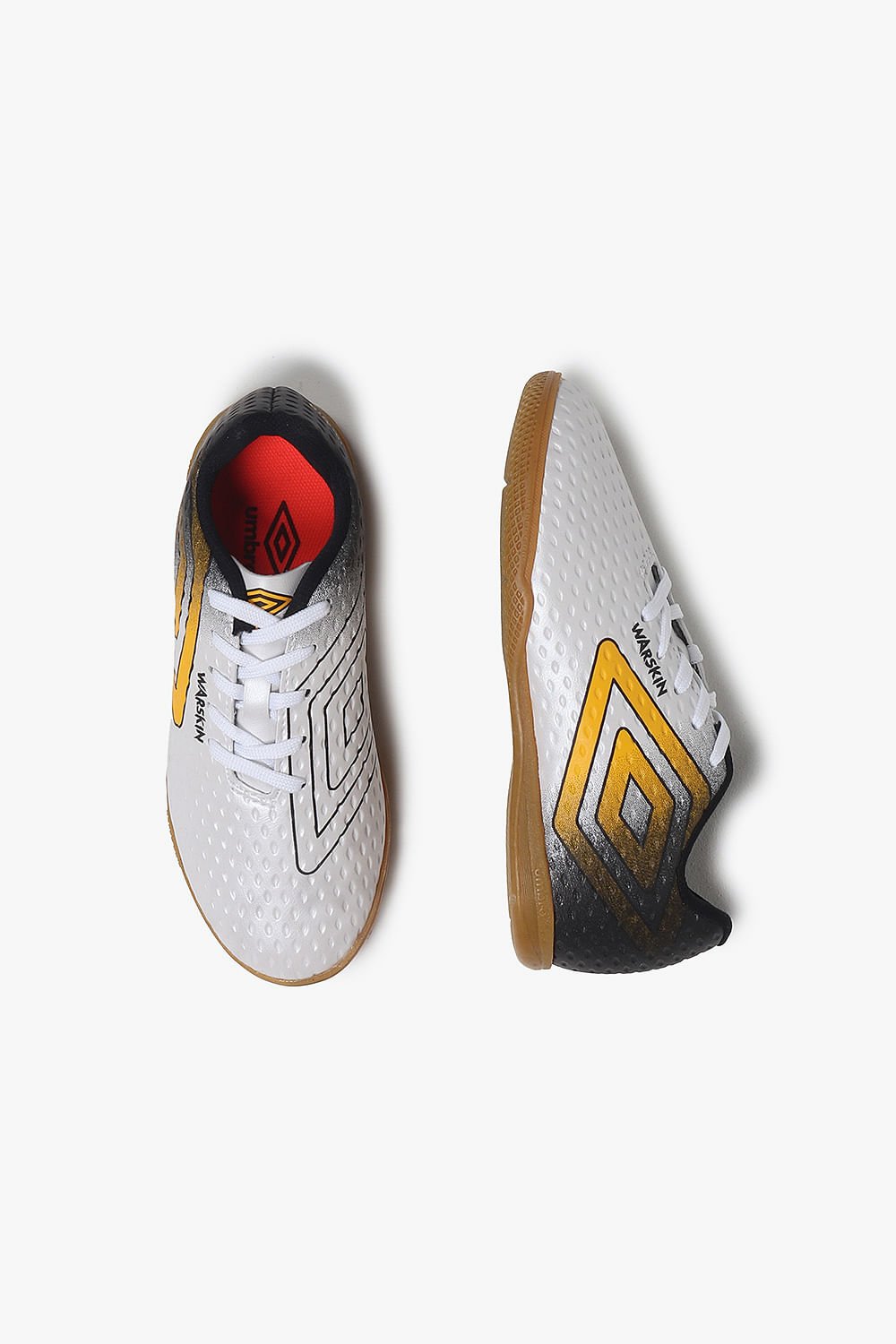 Chuteira Infantil Futsal Umbro Warskin Branco 3