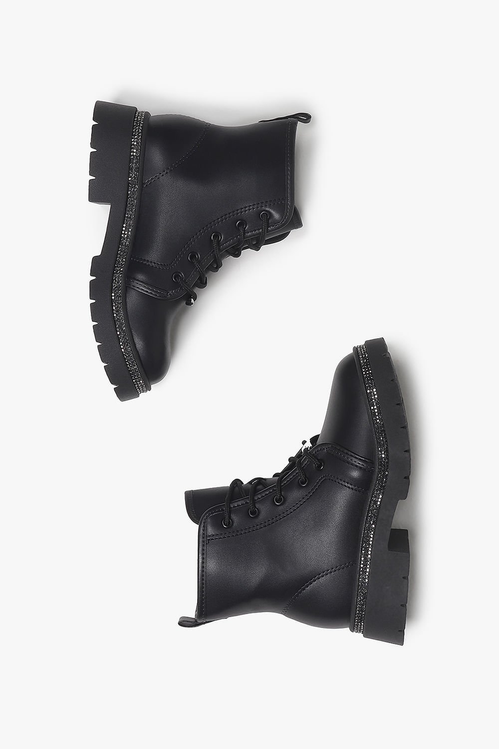 Bota Infantil Coturno Cano Curto Molekinha Vini Preto 3