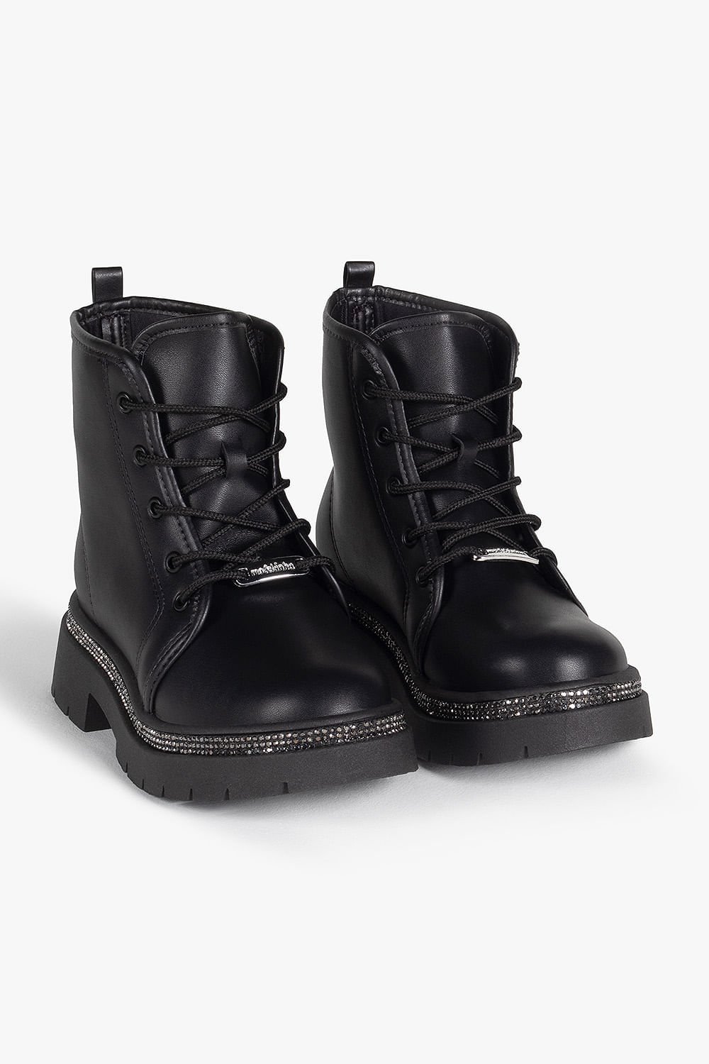 Bota Infantil Coturno Cano Curto Molekinha Vini Preto 4