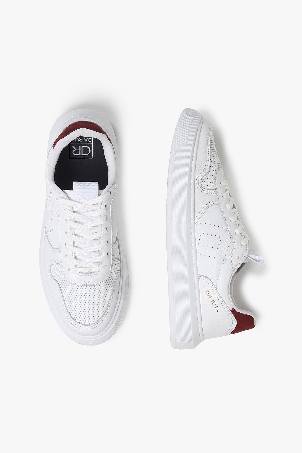 Tênis Masculino Da Rua Oxford Leather Branco 3