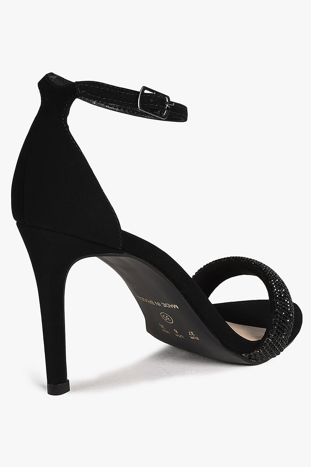 Sandália Feminina Salto Alto Mundial Endora Preto 2