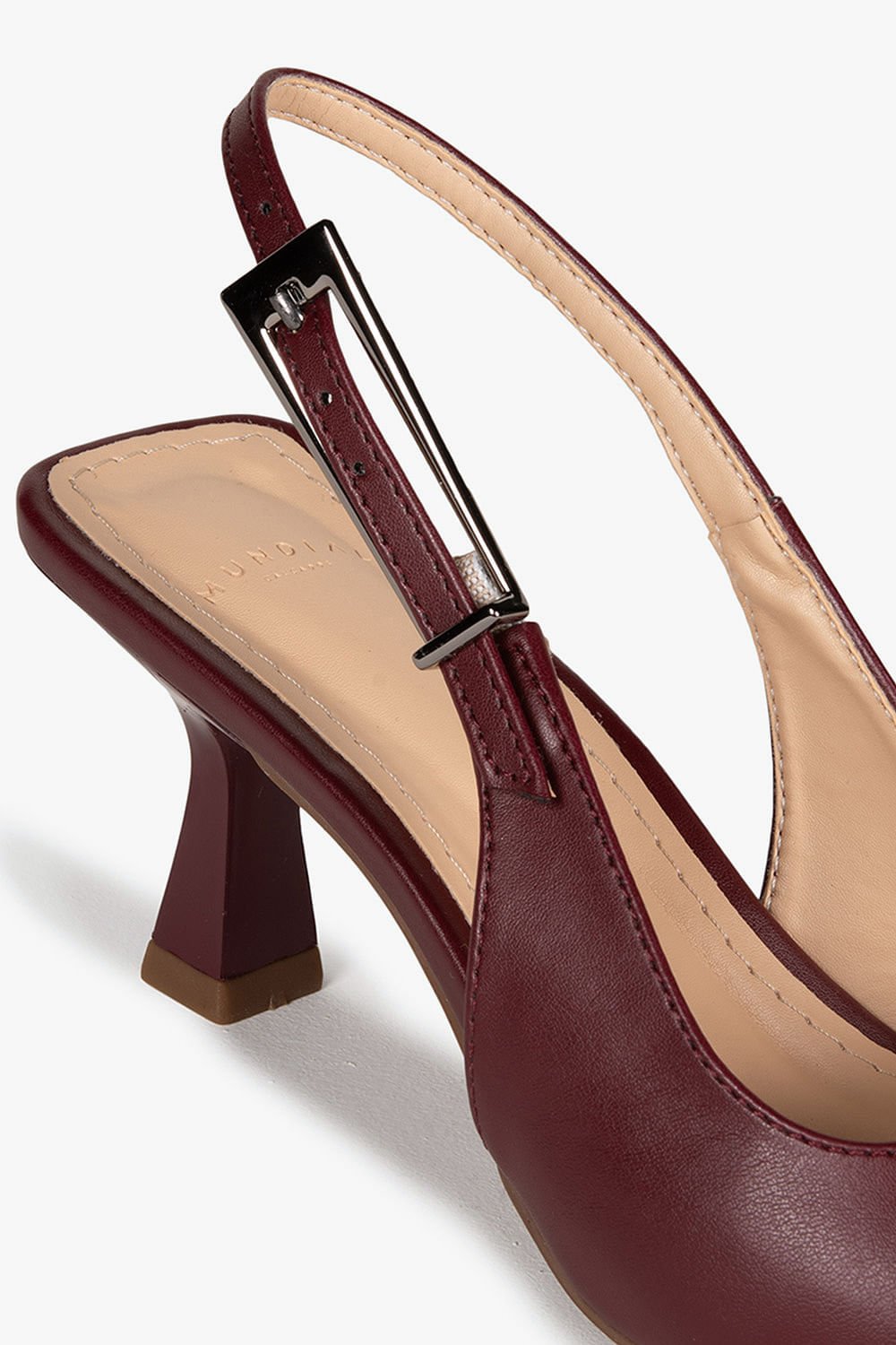 Sapato Feminino Slingback Salto Alto Mundial Joane Bordô 2