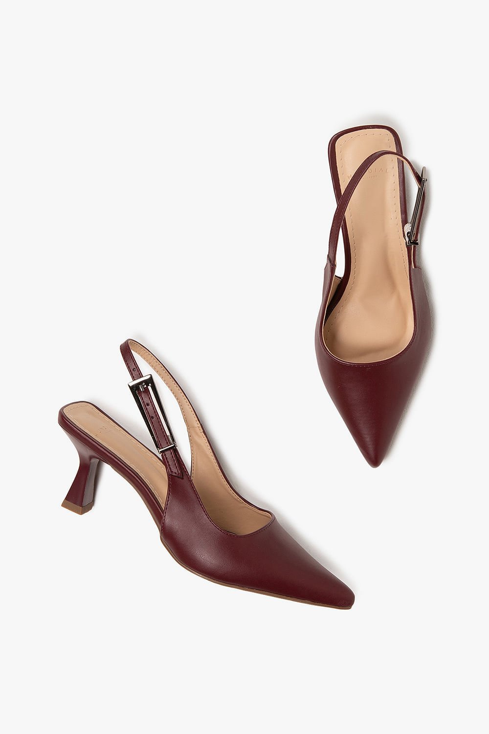 Sapato Feminino Slingback Salto Alto Mundial Joane Bordô 3