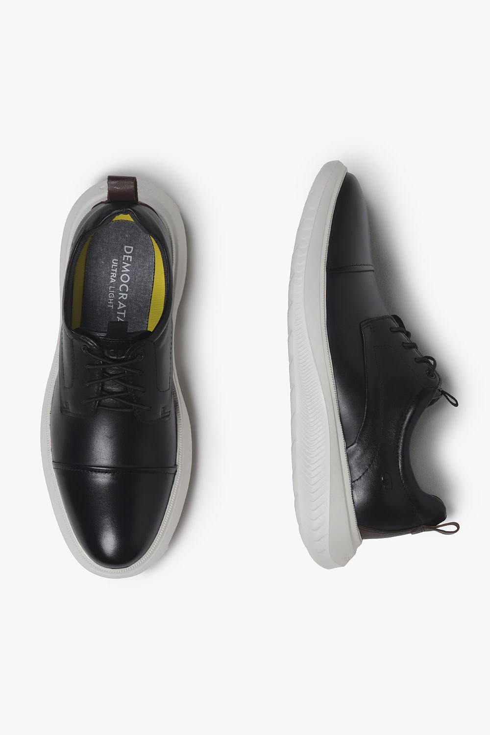 Sapato Casual Masculino Democrata Collin Ultra Light Preto 2