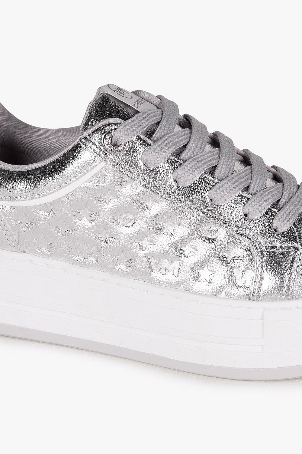 Tênis Feminino Plataforma Via Marte Araminta Prata 2