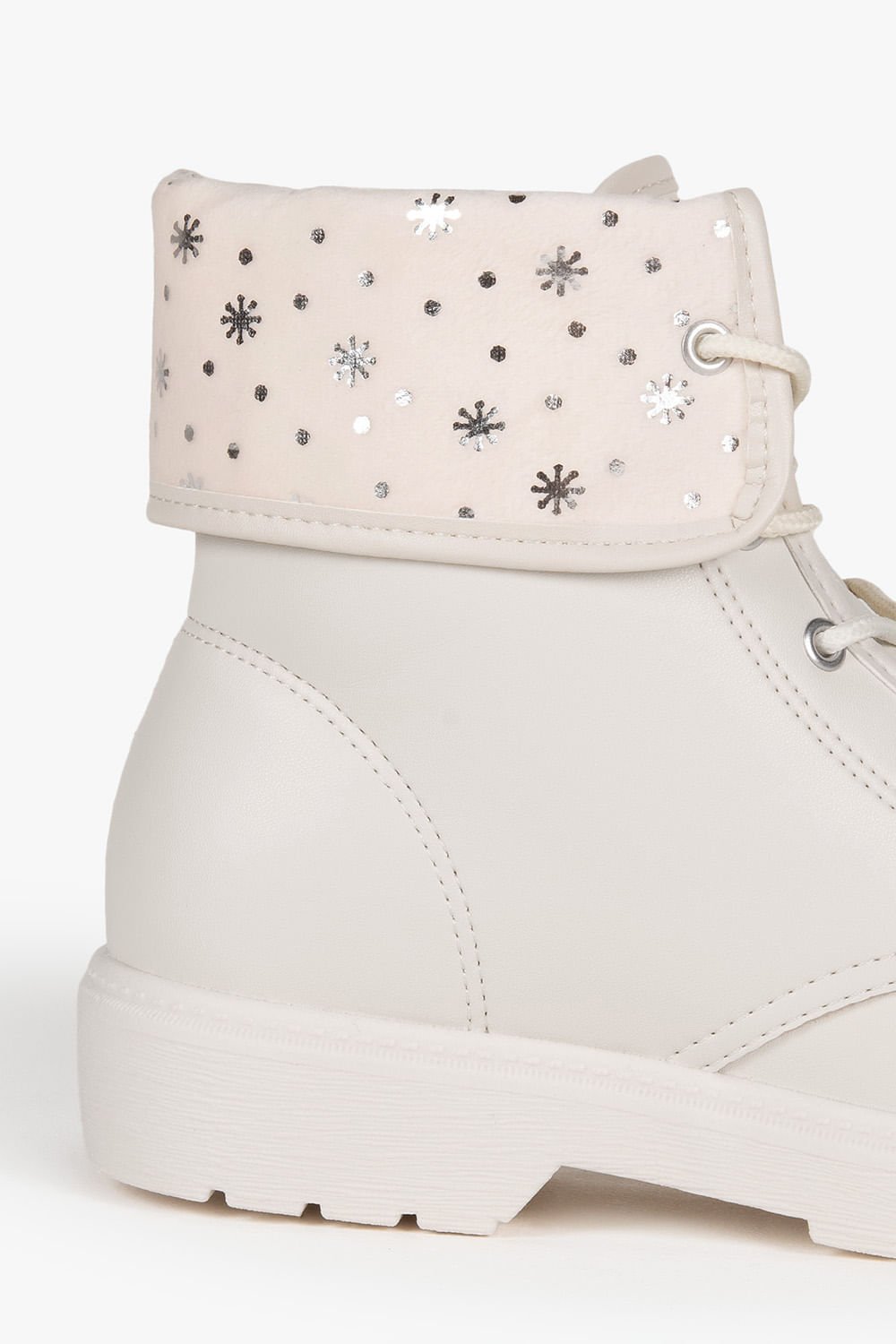 Bota Infantil Coturno Cano Curto Molekinha Vayne Branco 2