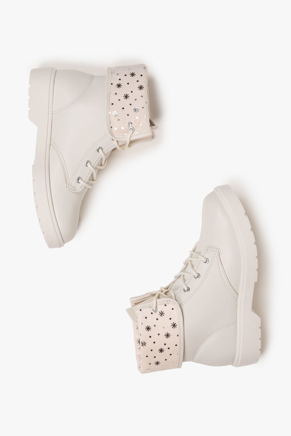 Bota Infantil Coturno Cano Curto Molekinha Vayne Branco 3