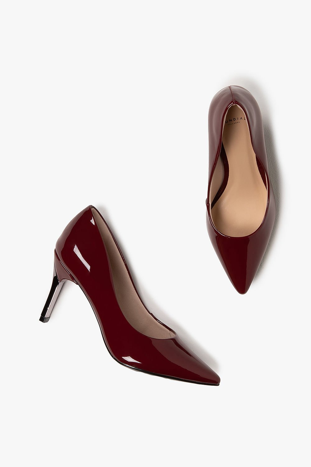 Scarpin Feminino Salto Alto Mundial Kirsten Bordô 3