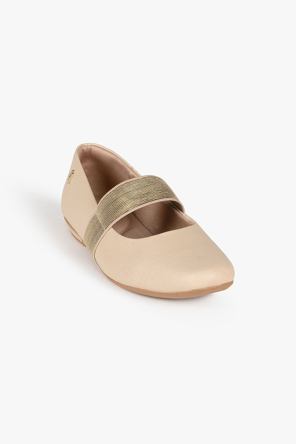 Sapatilha Feminina Tira Usaflex Esmeralda Bege 4