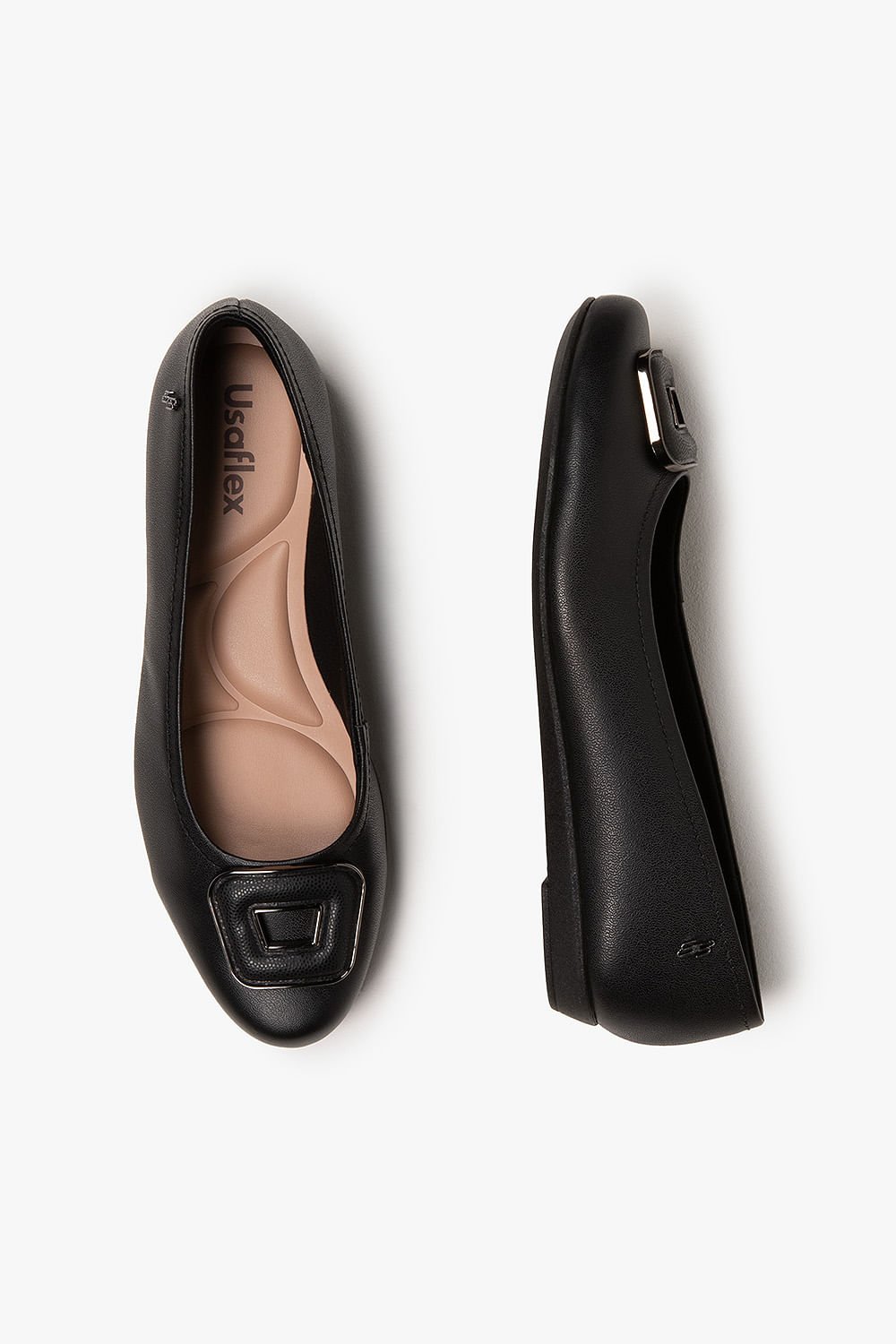 Sapatilha Feminina Bico Fino Usaflex Elismara Preto 3