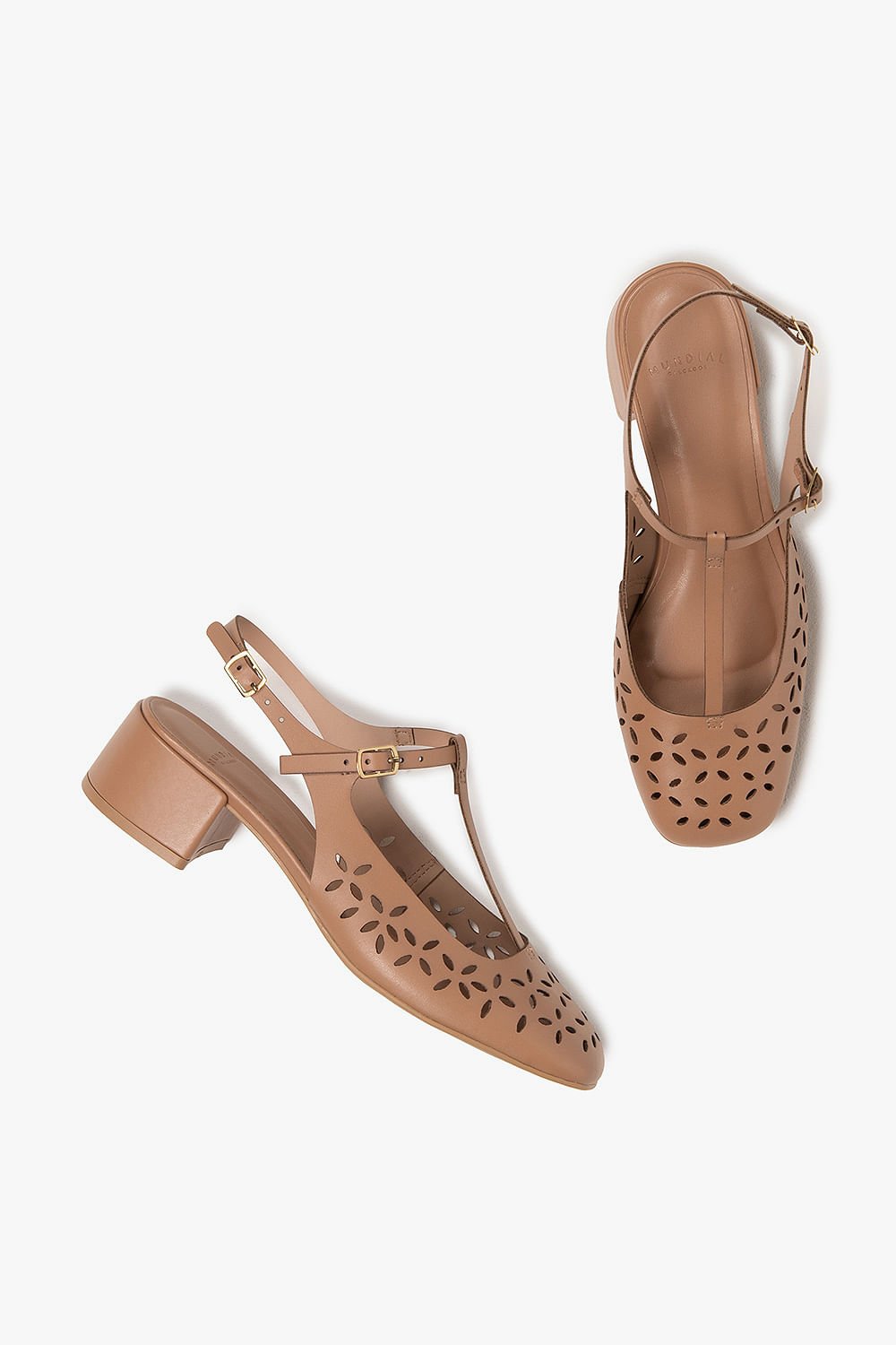 Sapato Feminino Slingback Mundial Chani Bege 3