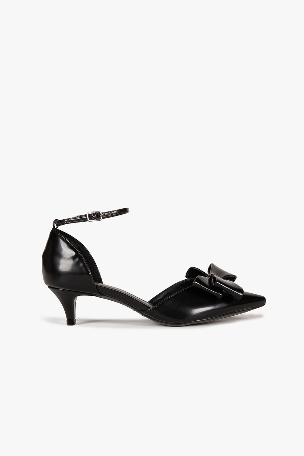 Scarpin Feminino De Boneca Salto Alto Mundial Giselly Preto 1