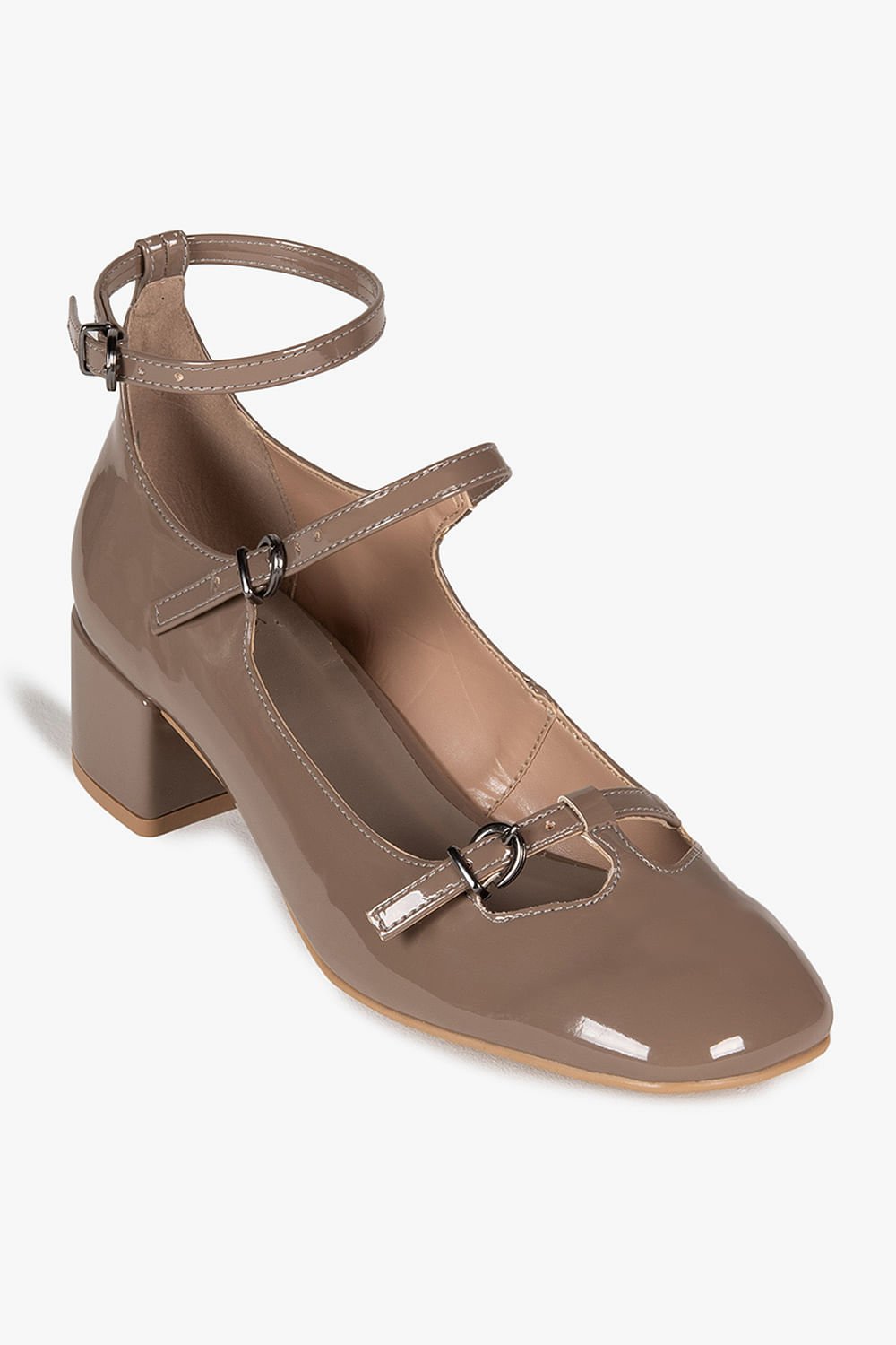 Sapato Feminino De Boneca Mundial Mirele Cinza 4