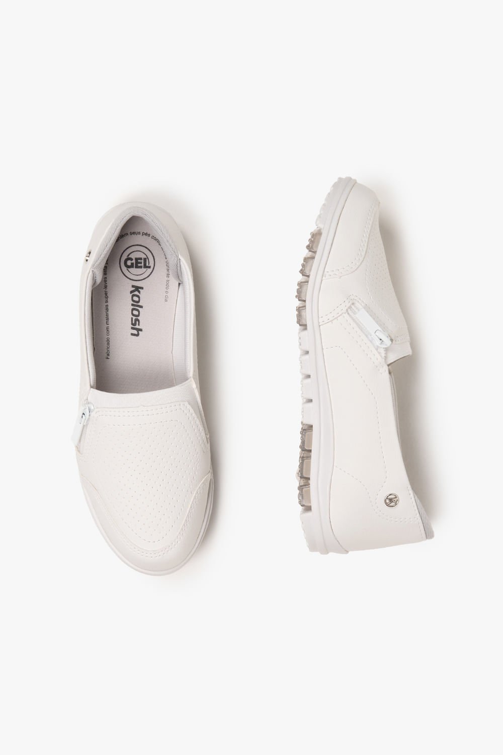 Tênis Feminino Slip On Kolosh Christen Branco 3