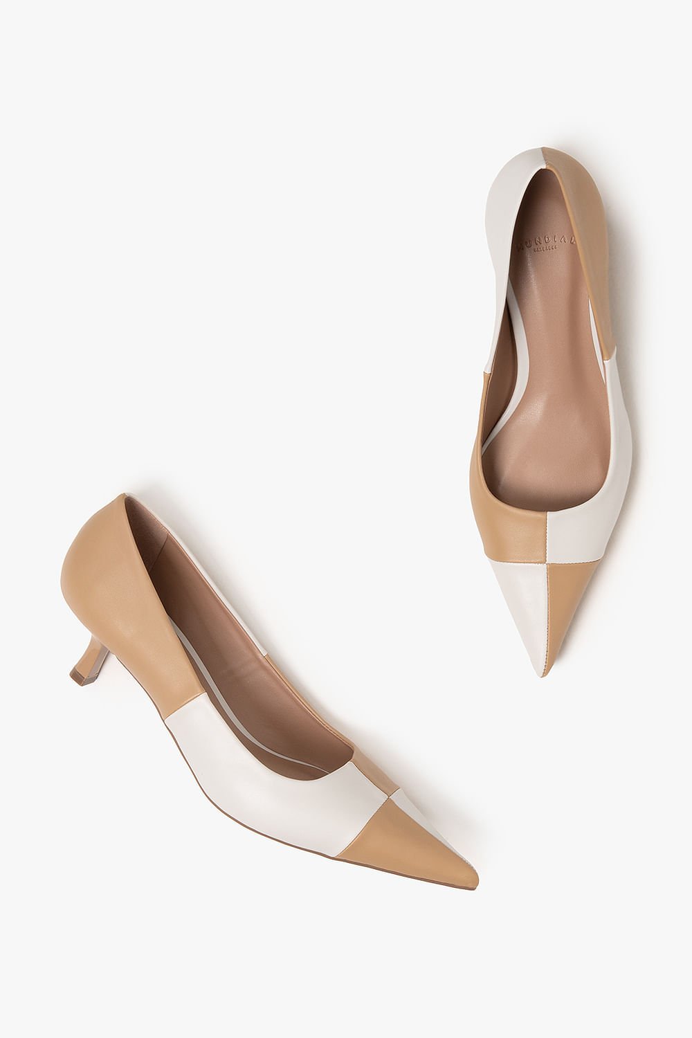 Scarpin Feminino Salto Médio Mundial Monaco Bege 3