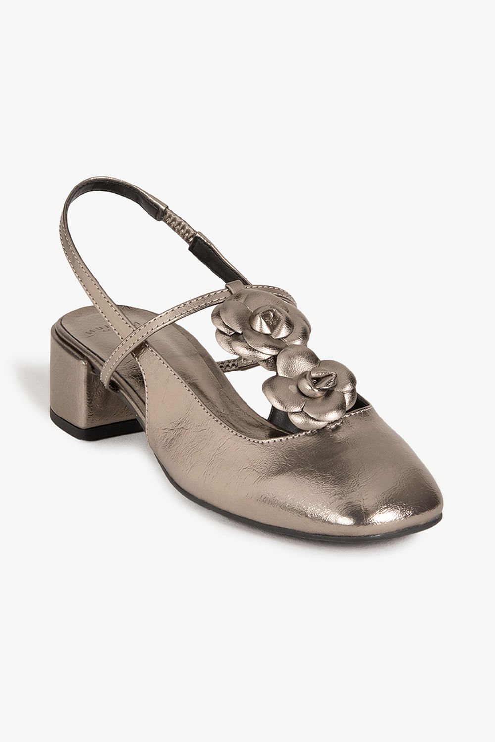 Sapato Feminino De Boneca Mundial Geize Cinza 4