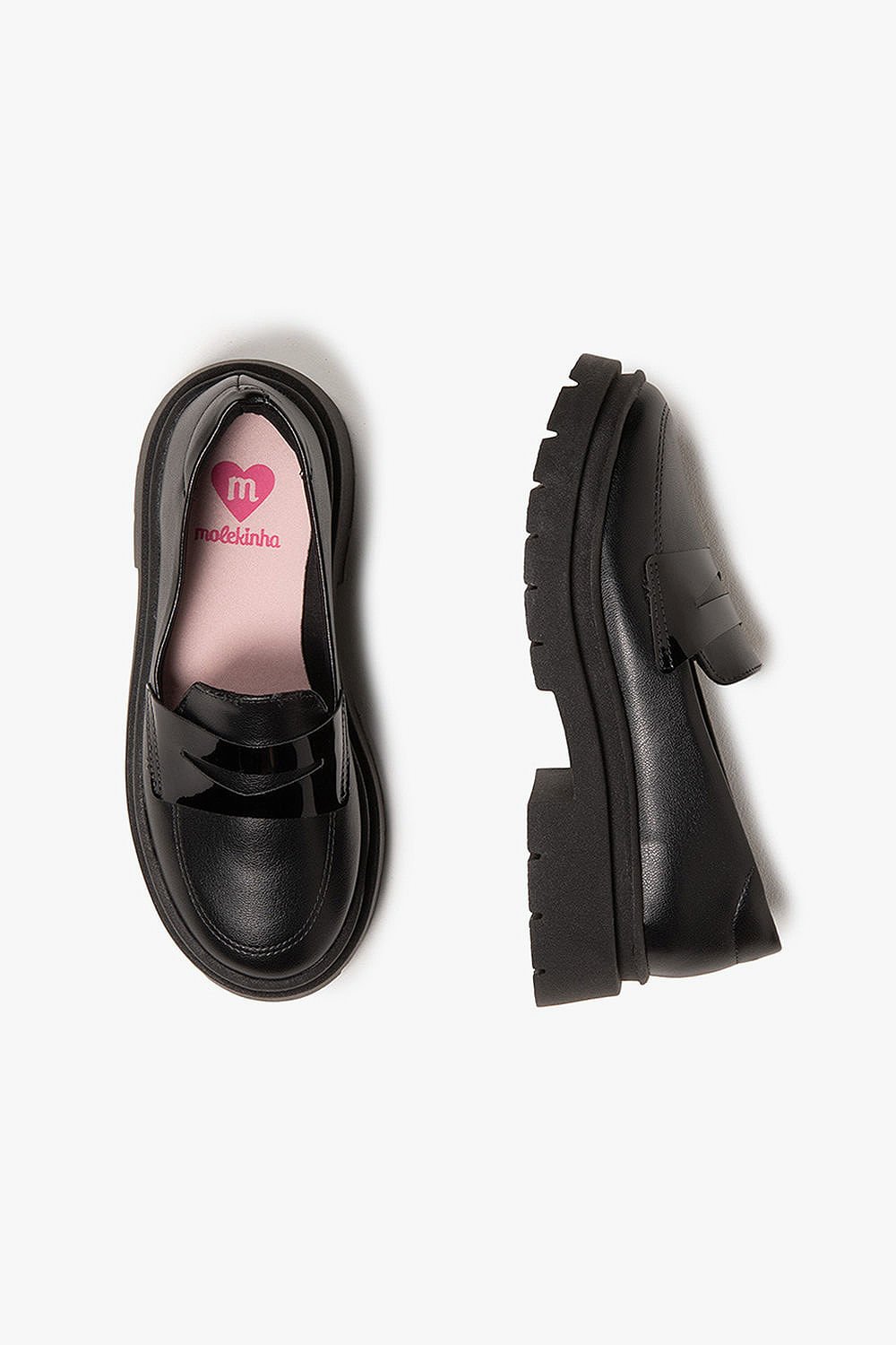 Mocassim Infantil Loafer Molekinha Flary Preto 3