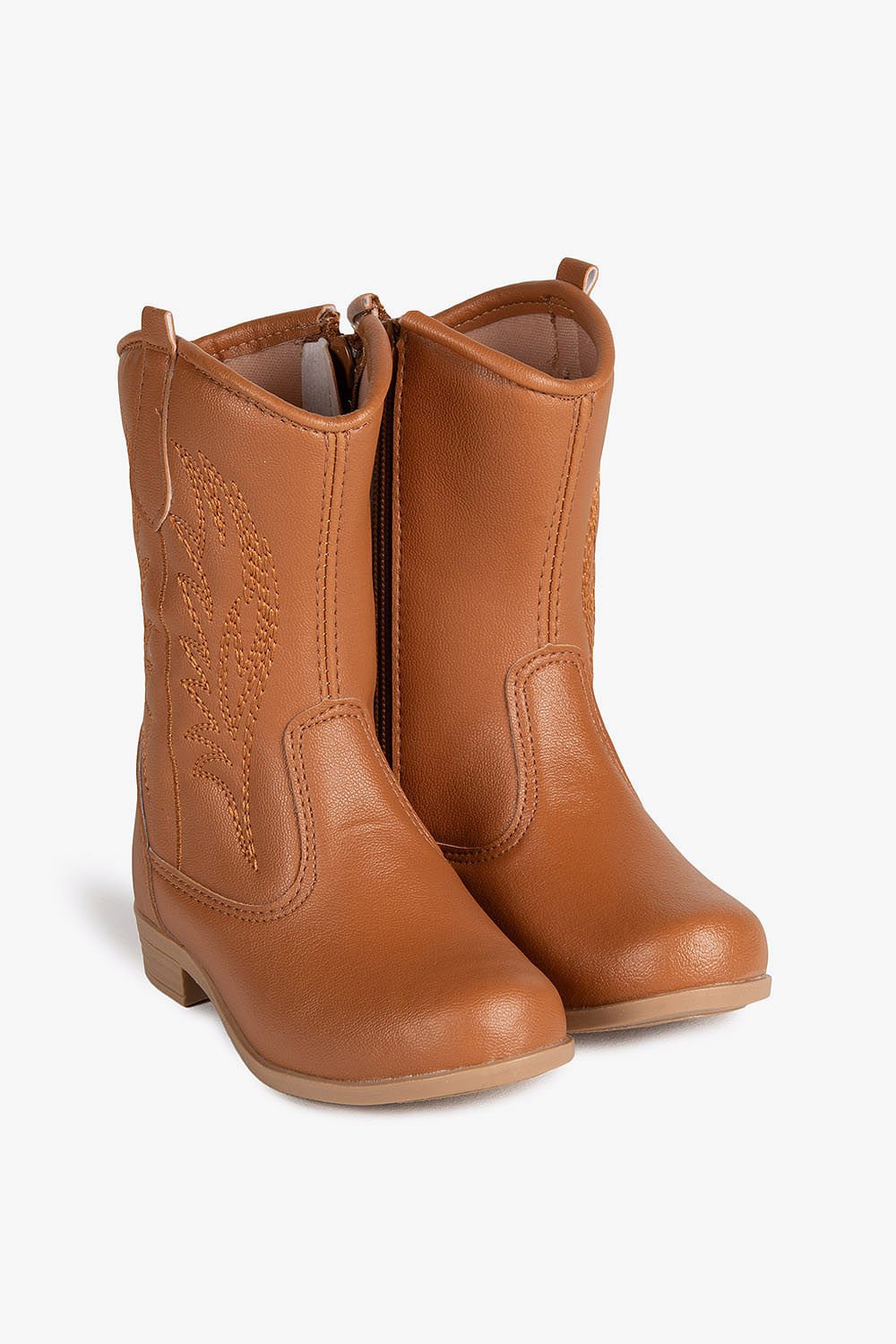 Bota Baby Infantil Texana Cano Média Bella Nina Tex Marrom 4