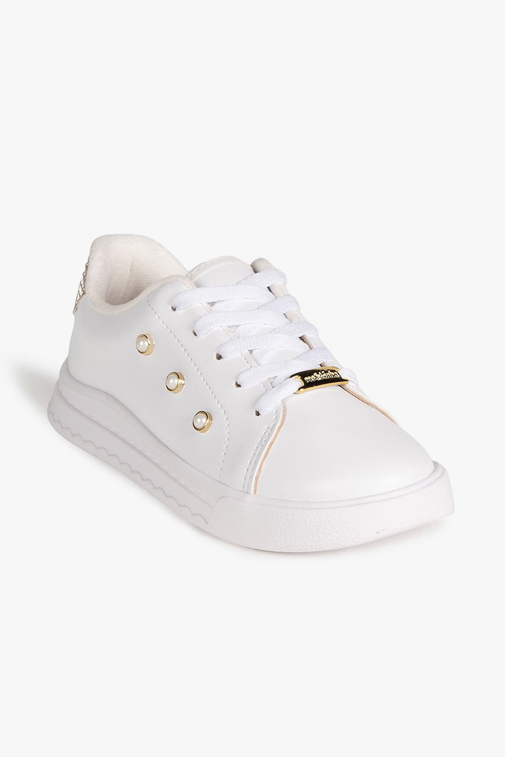 Tênis Casual Infantil Molekinha Strassly Branco 4
