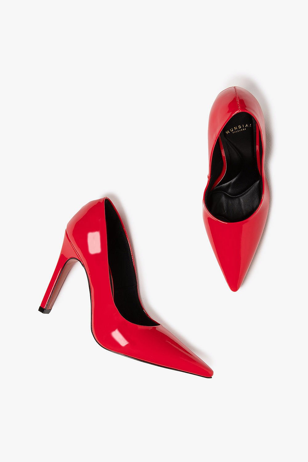 Scarpin Feminino Salto Alto Mundial Lucia Vermelho 3
