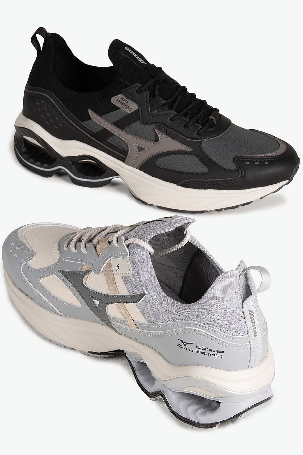 Tênis Mizuno Wave Frontier Beta Masculino Branco/Azul 3