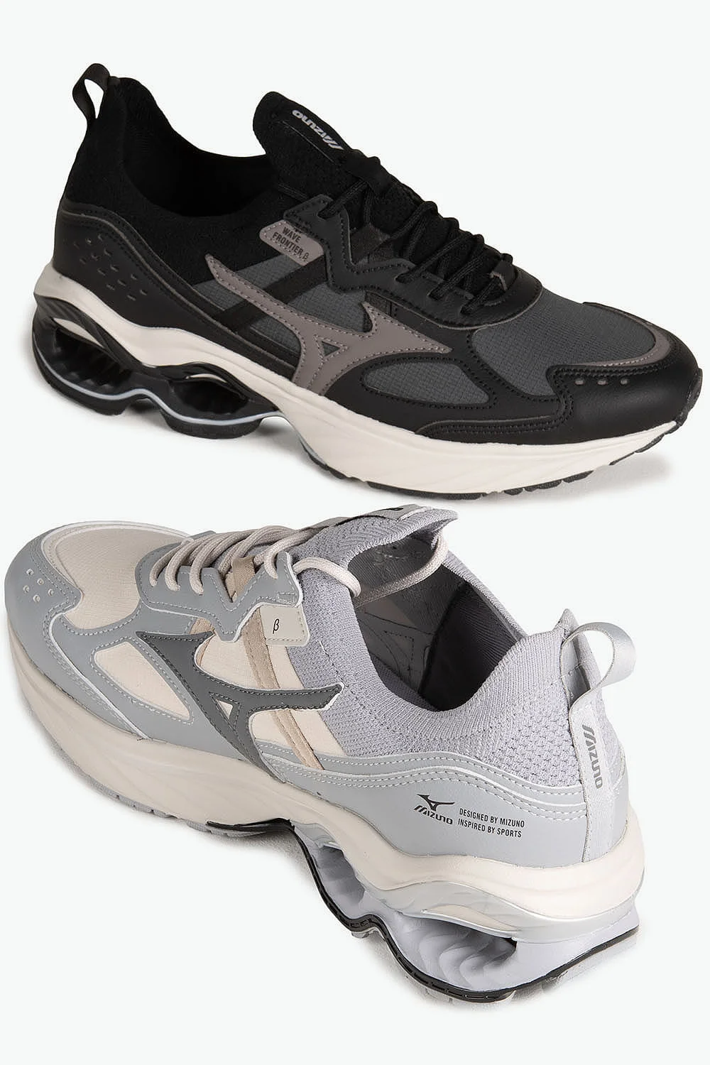 Tênis Mizuno Wave Frontier Beta Masculino Branco/Azul 4