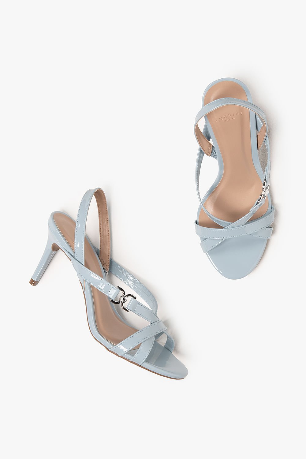 Sandália Feminina Salto Alto Mundial Myranda Azul 3