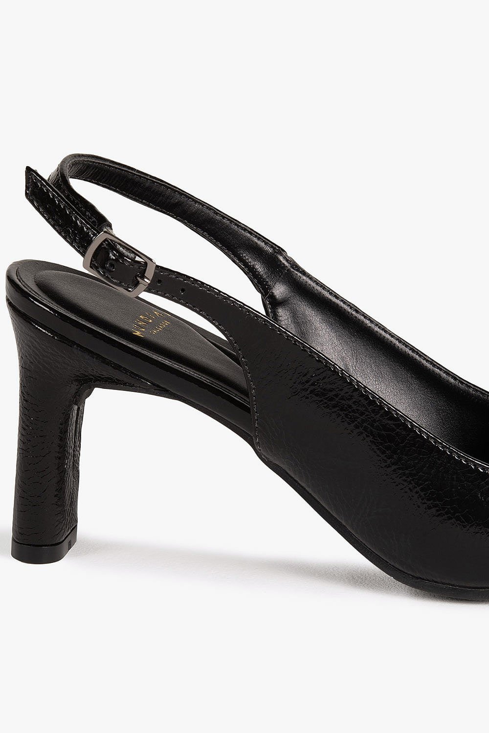 Sapato Feminino Slingback Salto Alto Mundial Walkiria Preto 2