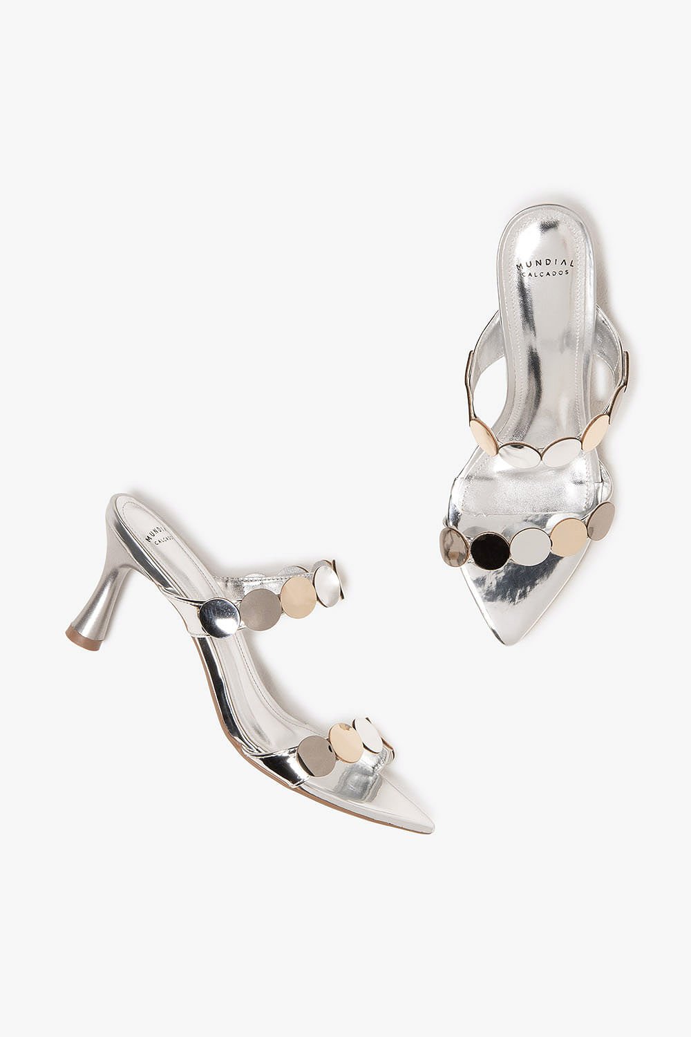 Tamanco Feminino Salto Alto Mundial Neville Prata 3