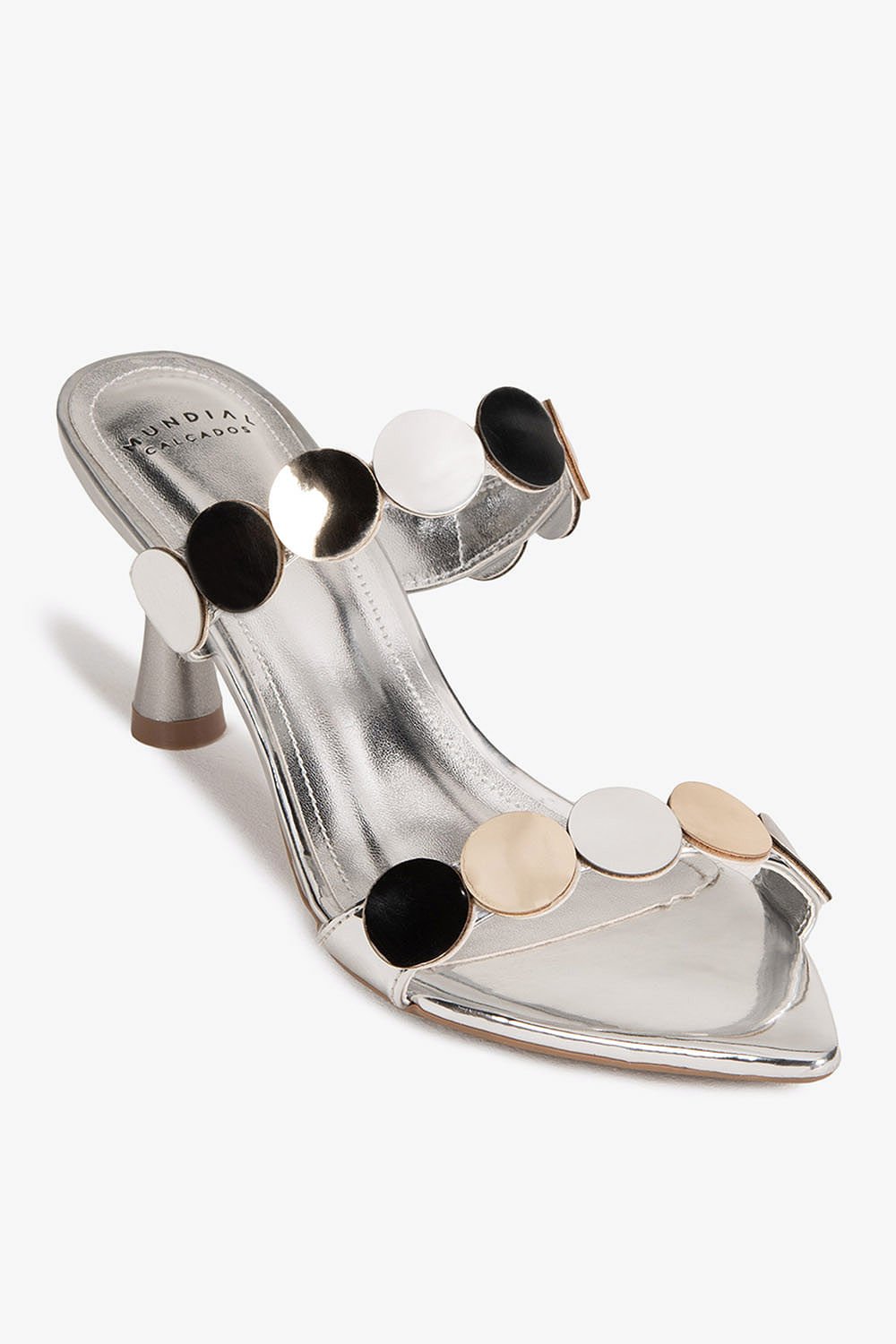 Tamanco Feminino Salto Alto Mundial Neville Prata 4