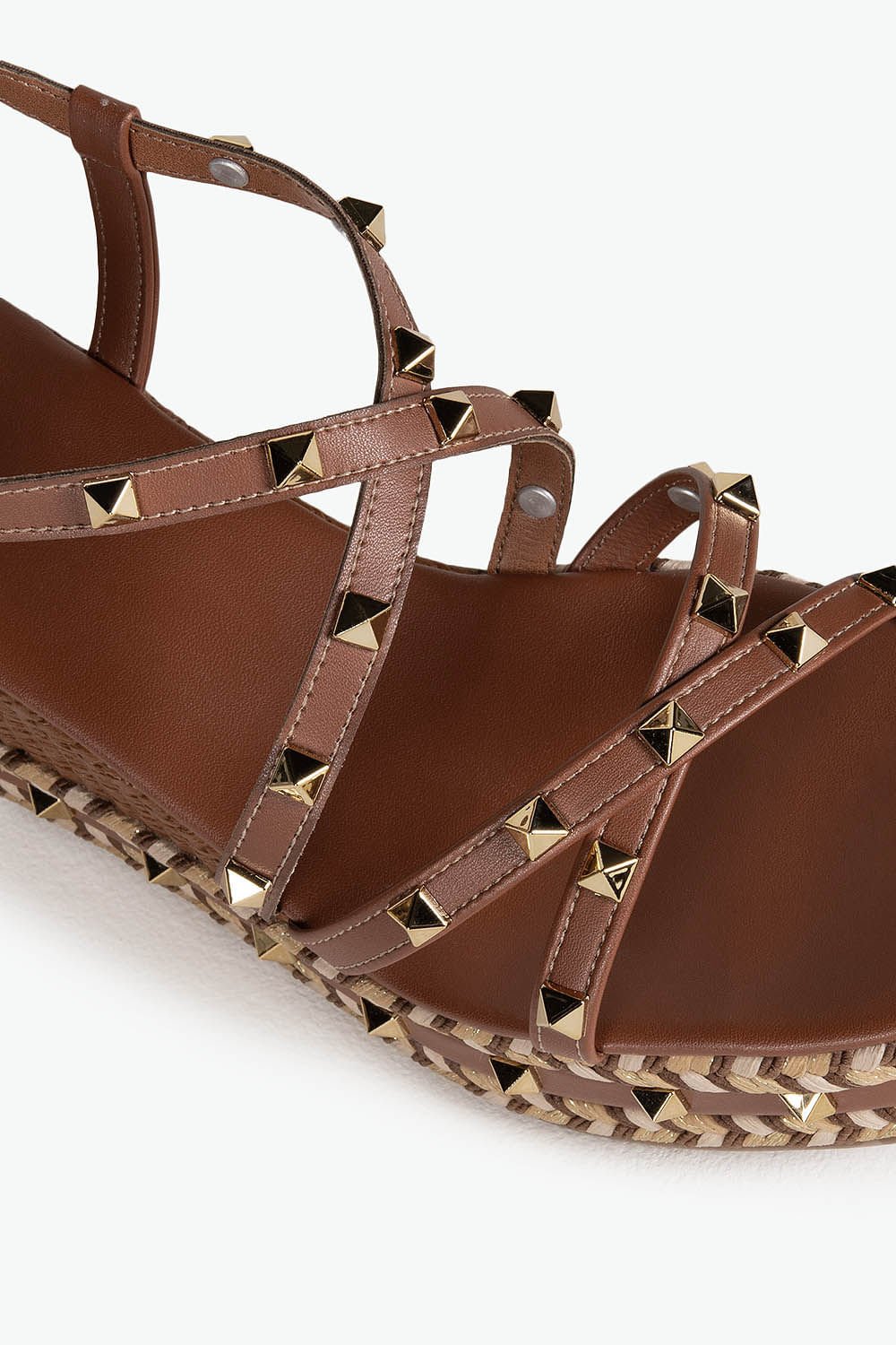 Sandália Feminina Anabela Mundial Aline Marrom 2