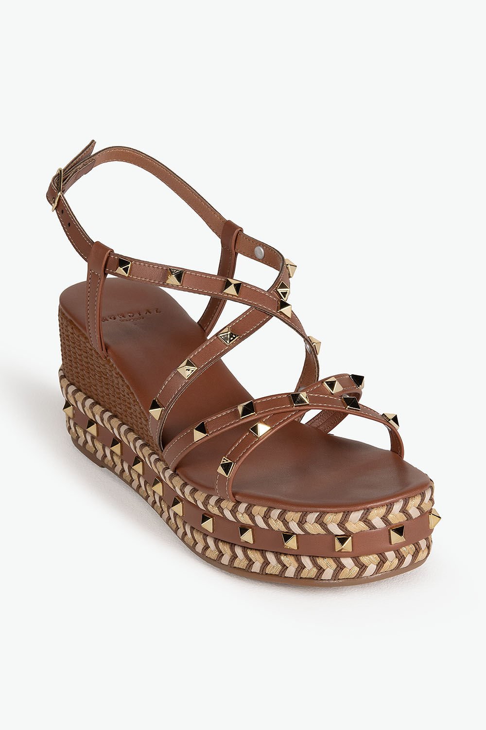 Sandália Feminina Anabela Mundial Aline Marrom 4