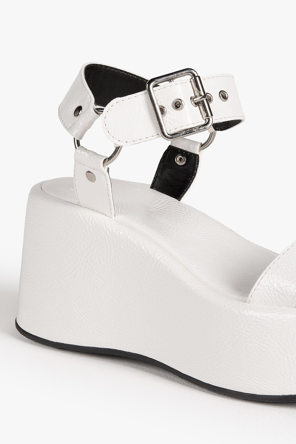 Sandália Feminina Anabela Mundial Wendi Branco 2