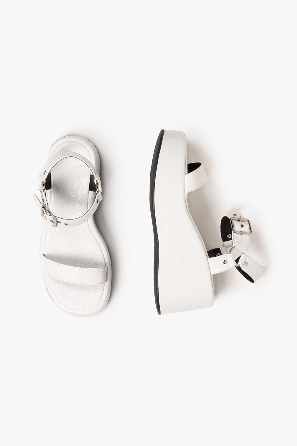 Sandália Feminina Anabela Mundial Wendi Branco 3