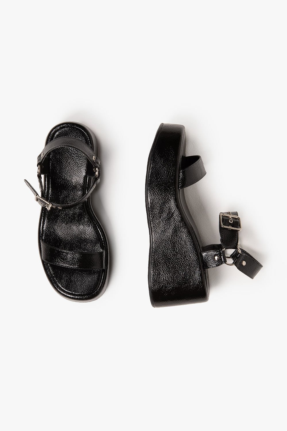 Sandália Feminina Anabela Mundial Wendi Preto 3