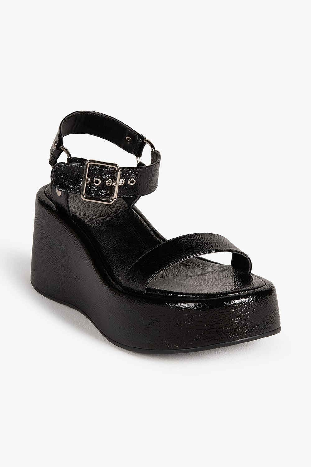 Sandália Feminina Anabela Mundial Wendi Preto 4