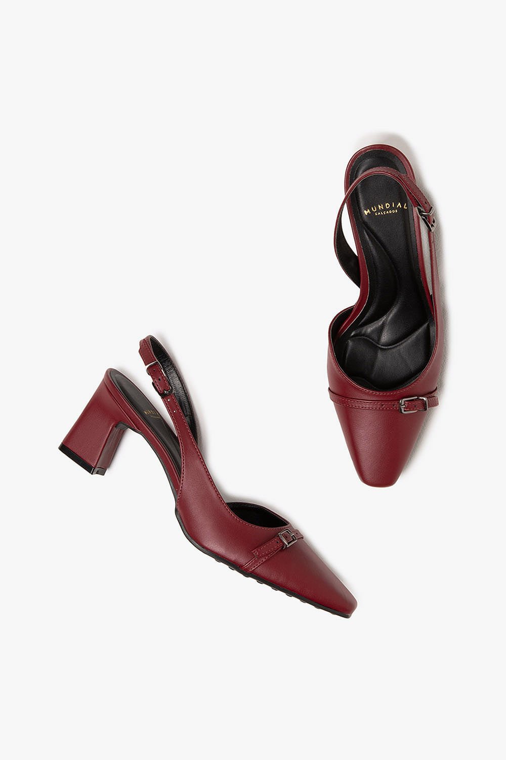 Scarpin Feminino Slingback Mundial Hailee Vermelho 3