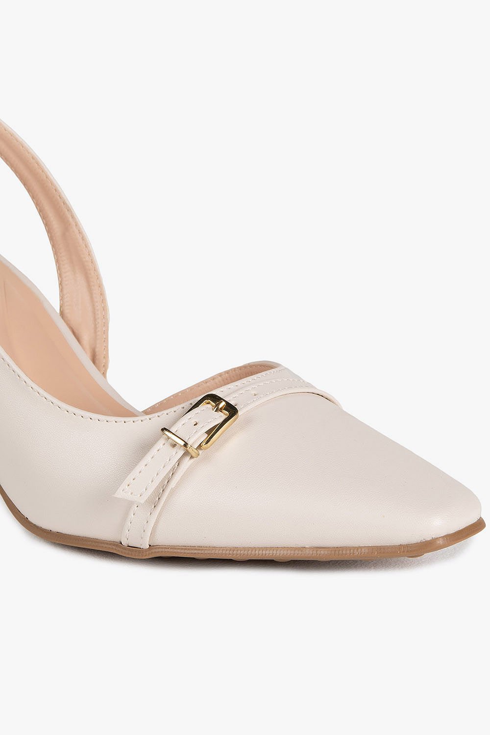Scarpin Feminino Slingback Mundial Hailee Branco 2