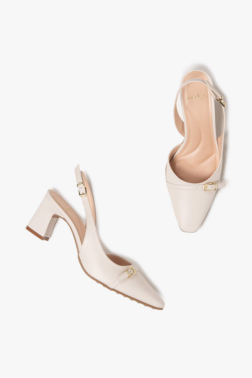 Scarpin Feminino Slingback Mundial Hailee Branco 3