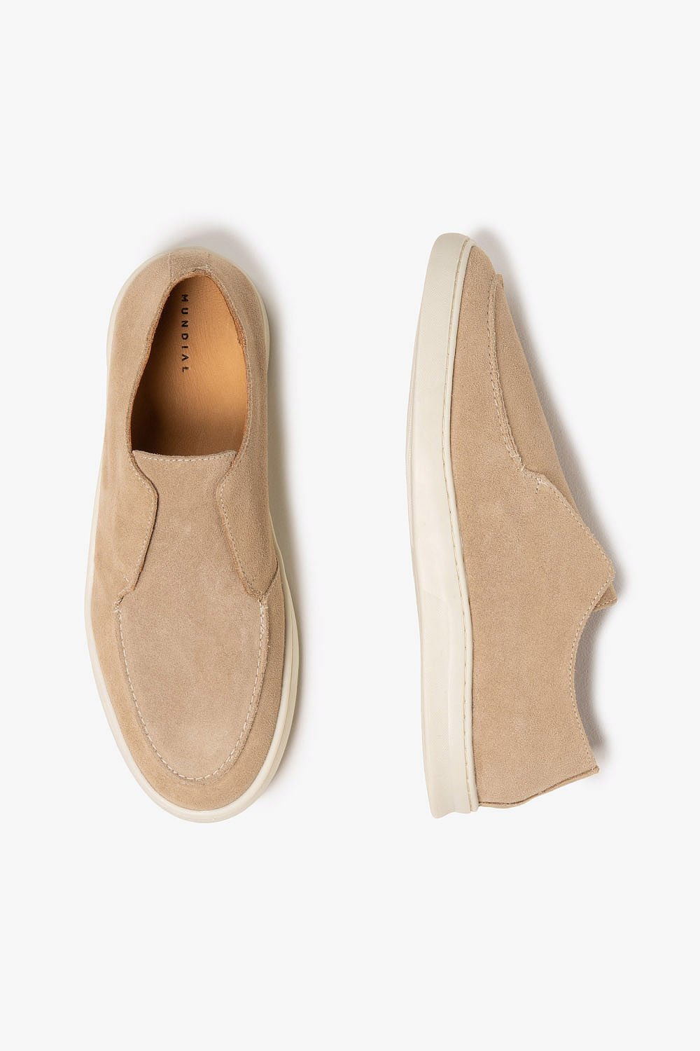 Mocassim Masculino Mundial Isque Bege 3