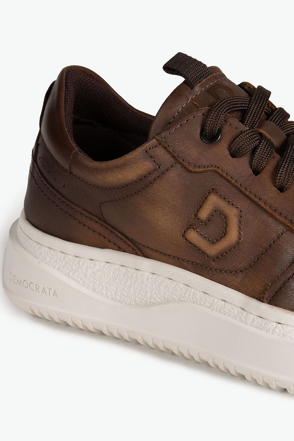 Tênis Masculino Democrata Denim Block Marrom 5