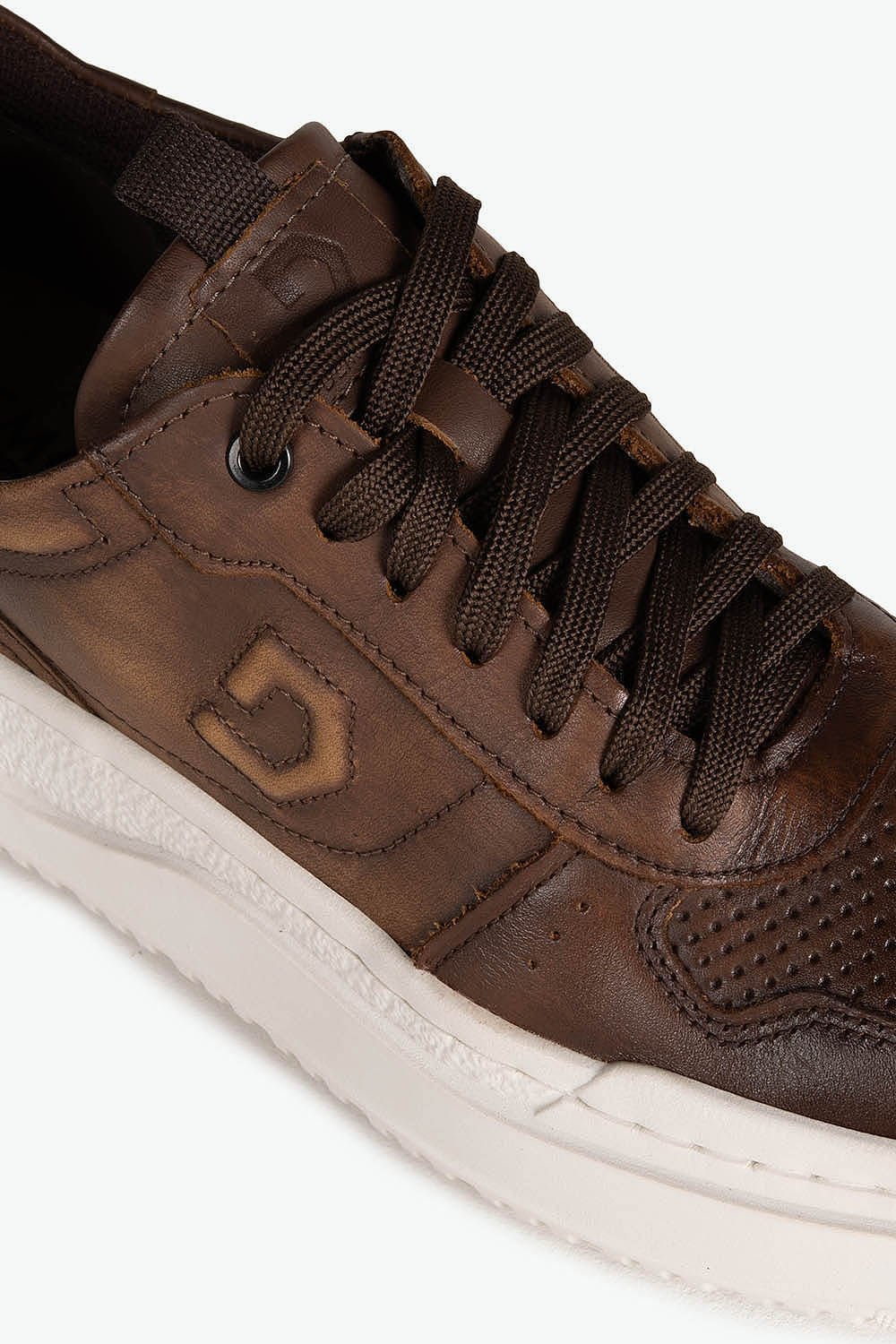 Tênis Masculino Democrata Denim Block Marrom 4