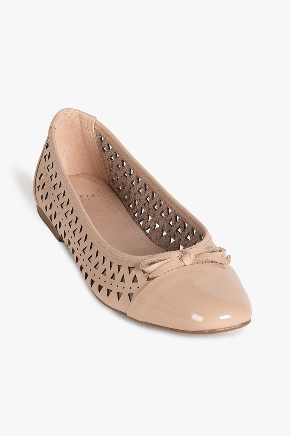 Sapatilha Feminina Bico Quadrado Mundial Amie Bege 2