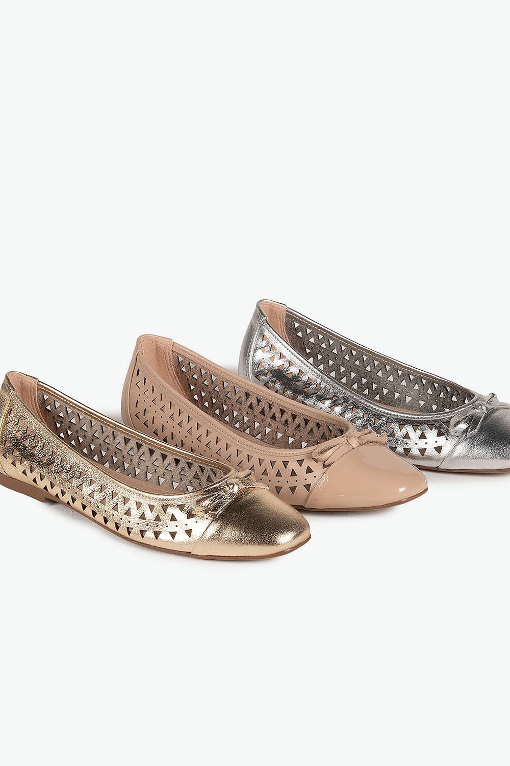 Sapatilha Feminina Bico Quadrado Mundial Amie Bege 4