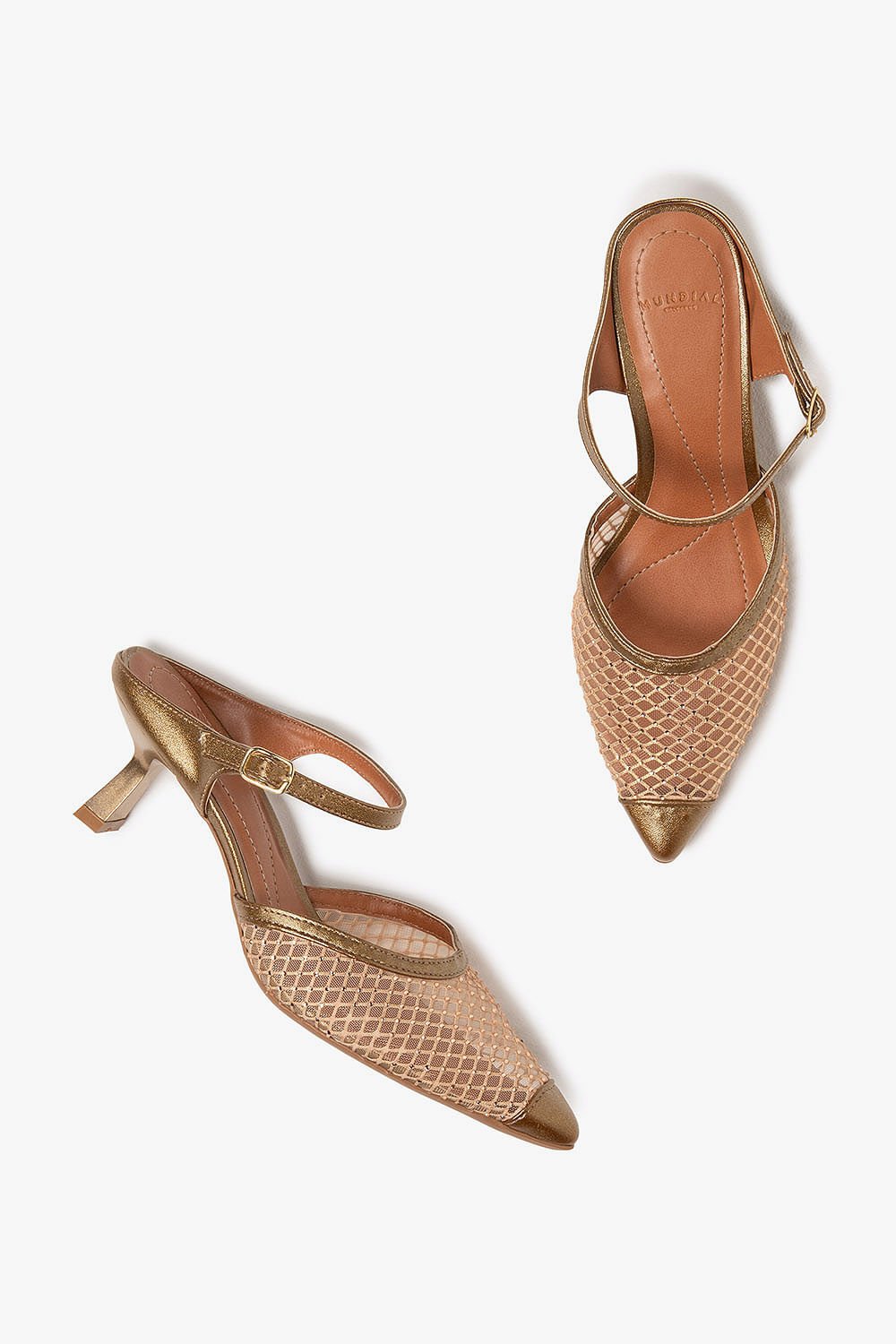 Tamanco Feminino Salto Médio Mundial Helany Dourado 3